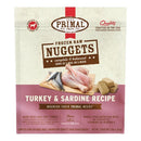 Primal D Raw Turkey/Sardine Nuggets 3lb