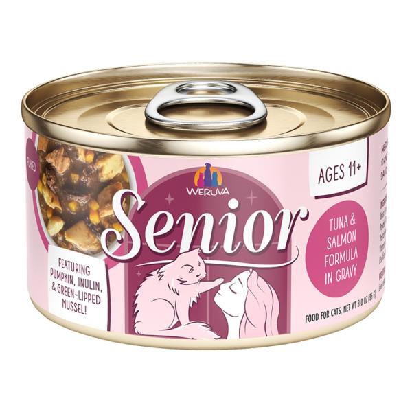 Weruva C Can Senior Tuna & Salmon in Gravy 3oz