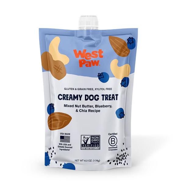 West Paw Creamy Treat Nut Butter, Sweet Potato, Chia Seed 6.2oz