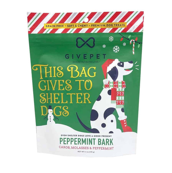 Givepet D Treat GF Peppermint Bark 6oz 2025