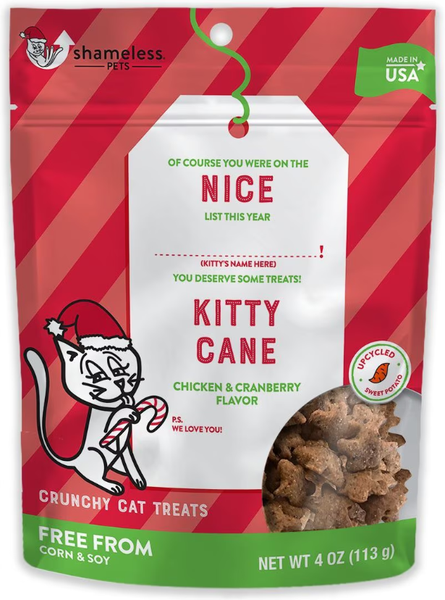 Shameless C Nice Kitty Cane Cranberry & Chicken Treat 2.5oz 2025