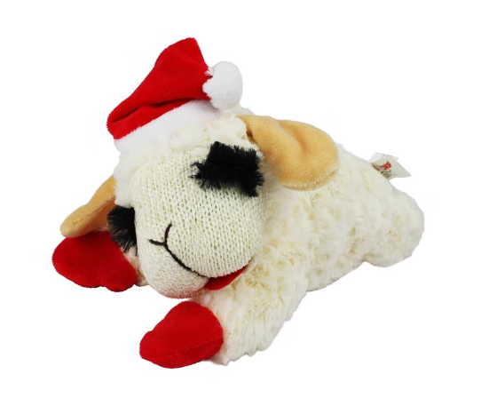 Lamb Chop with Santa Hat L 10.5" 2025