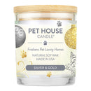 Pet House Candle Silver & Gold
