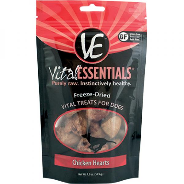 Vital Essentials Freeze Dried Chicken Hearts Treat 1.9 oz