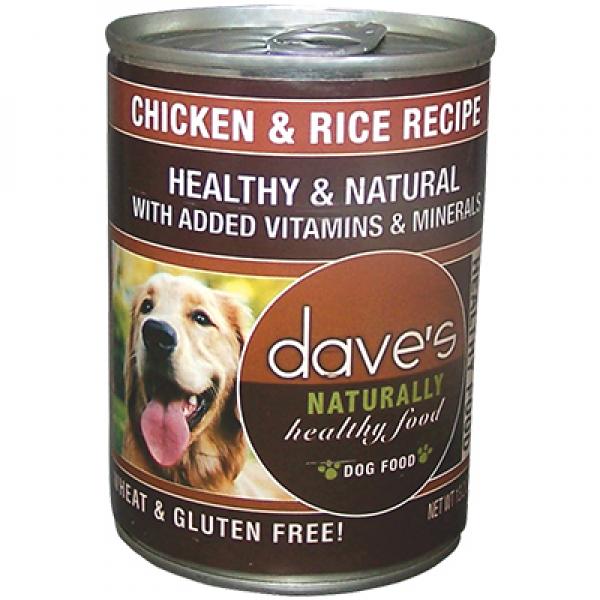 Dave's Pet Food D Can Healthy Chicken/Rice 13oz