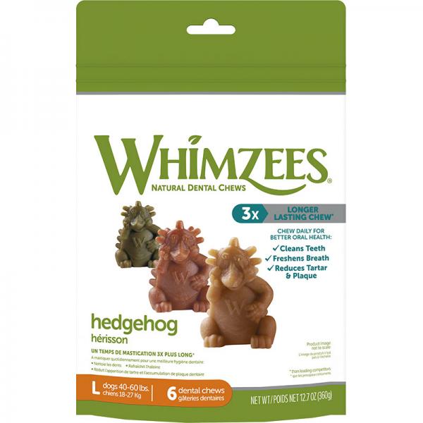 Whimzees Hedgehog Dental Treats L 12.7oz