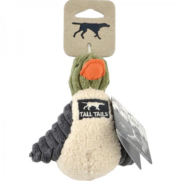 Tall Tails D Toy Squeaker Duck Sage 5"