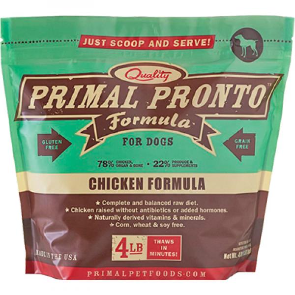 Primal D Raw Chicken Pronto 4lb