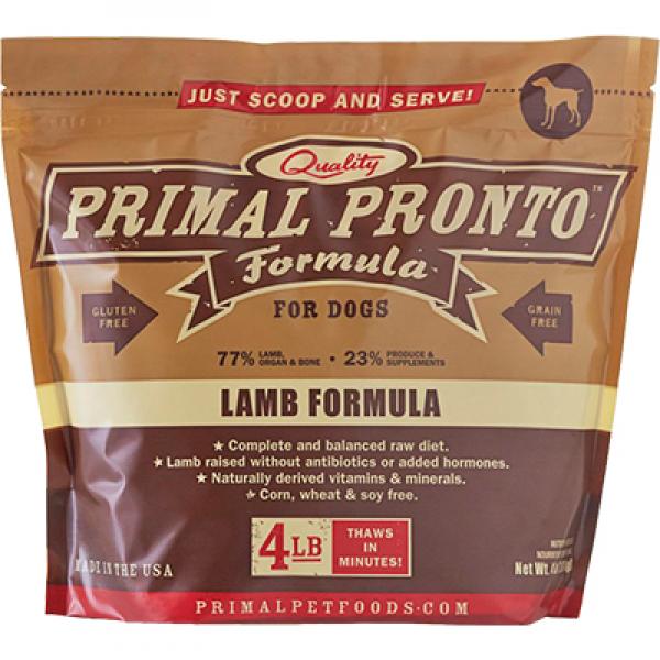 Primal D Raw Lamb Pronto 4lb