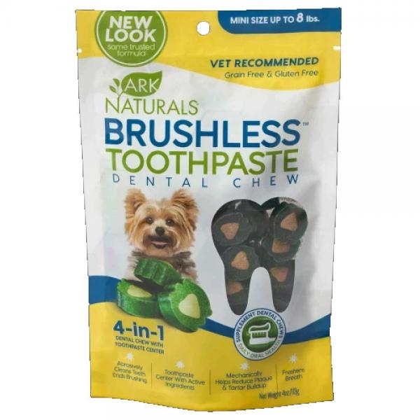 Ark Naturals D Brushless Toothpaste Chews Mini 4oz