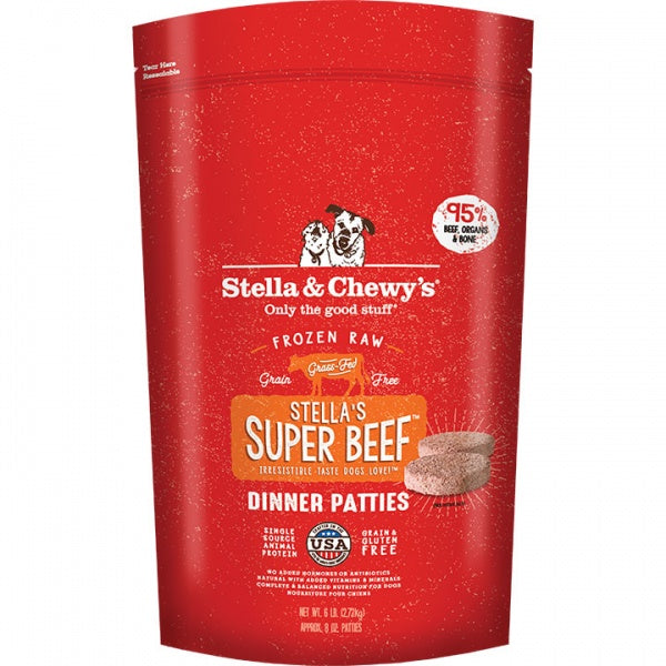 Stella & Chewy's D Raw Beef Patties 6lb