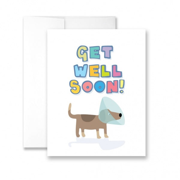 Bainbridge D Get Well Soon Card Dachshund with Cone