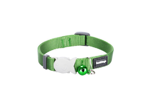 Red Dingo Cat Collar Green