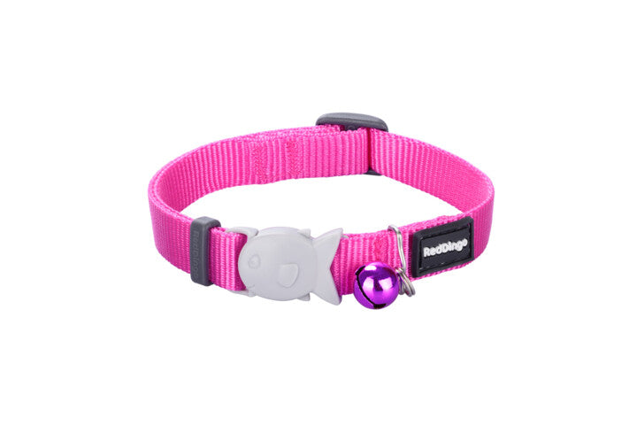 Red Dingo Cat Collar Hot Pink