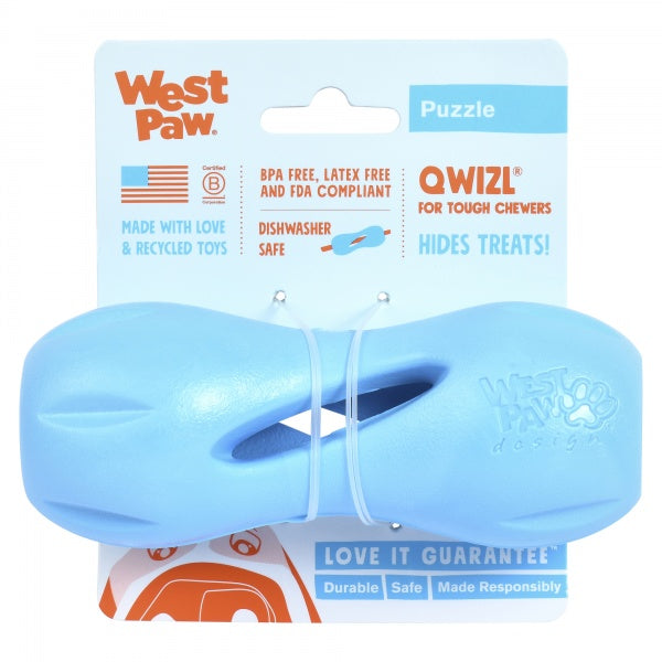 West Paw Qwizl S Aqua Blue
