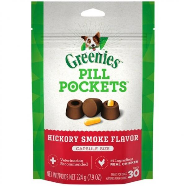 Greenies D Pill Pockets Hickory Smoke Capsule 7.9oz