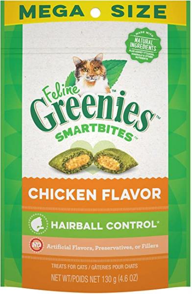Greenies Cat Smartbites Hairball Chicken Cat 4.6oz