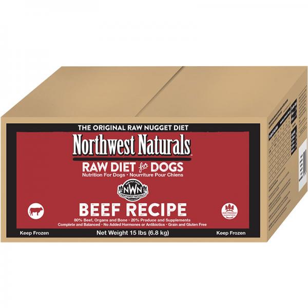 Northwest Naturals D Raw Beef Nuggets Bulk 15lb