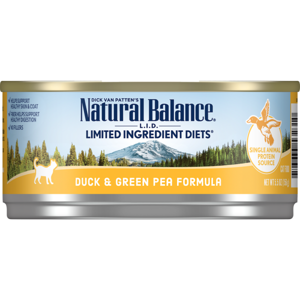 Natural Balance C Can LID Duck/Gr Pea 5.5oz