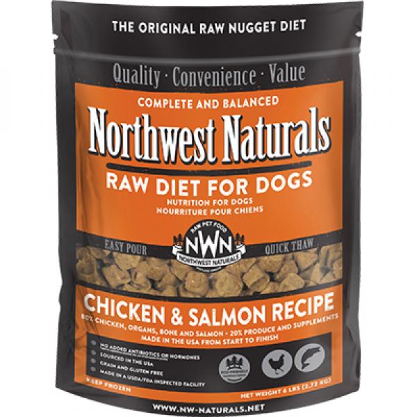 Northwest Naturals D Raw Chicken/Salmon Nuggets 6lb