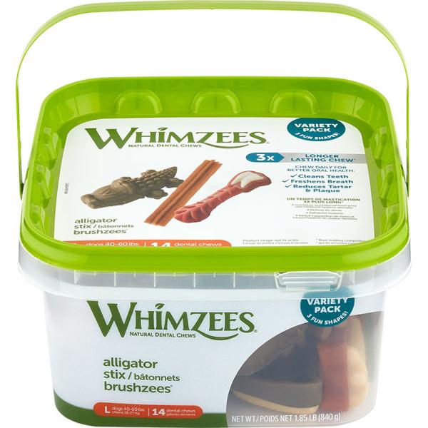 Whimzees Variety Pail 14 ct - L