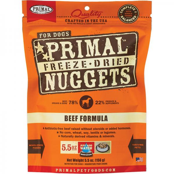 Primal D 5.5oz FD Beef Nuggets