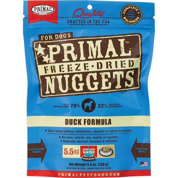 Primal D 5.5oz FD Duck Nuggets