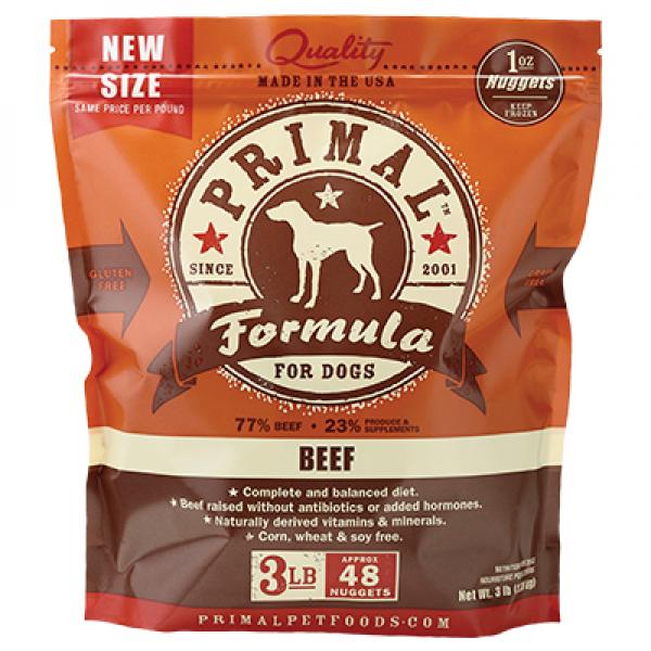 Primal D Raw Beef Nuggets 3lb