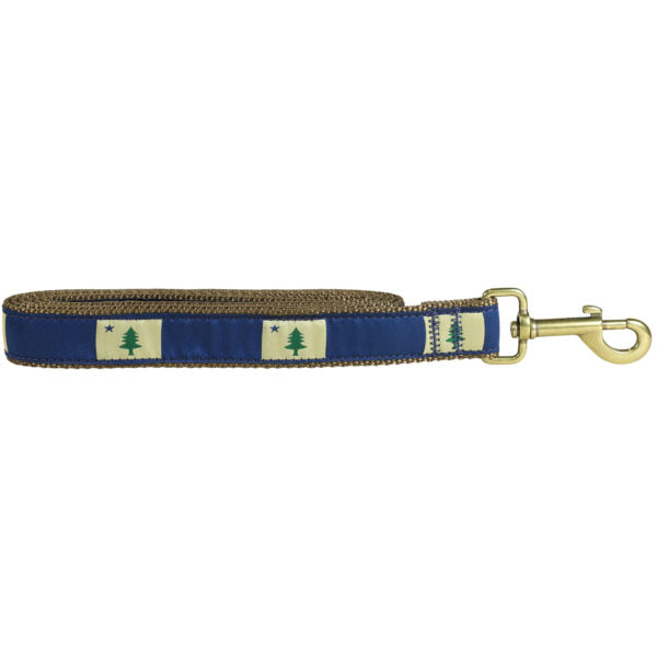 Belted Cow D Leash Maine State Flag 1"
