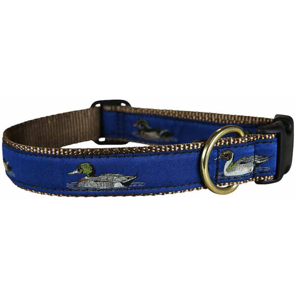 Belted Cow D Collar Duck Blue L 1"